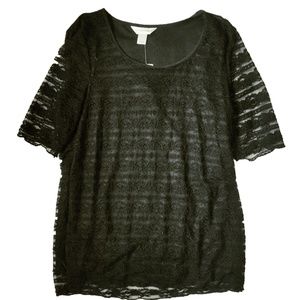 ❄️ Christopher & Banks black lace top